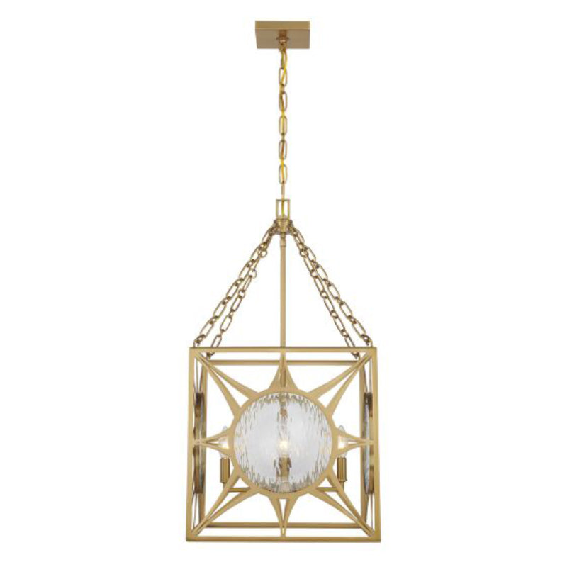 Savoy House 3-5063-4 Balfour 4-lt 17" Pendant - Warm Brass