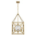 Savoy House 3-5063-4 Balfour 4-lt 17" Pendant - Warm Brass