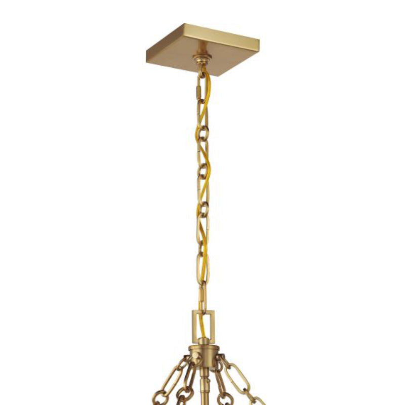 Savoy House 3-5063-4 Balfour 4-lt 17" Pendant - Warm Brass