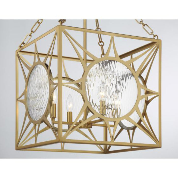 Savoy House 3-5063-4 Balfour 4-lt 17" Pendant - Warm Brass