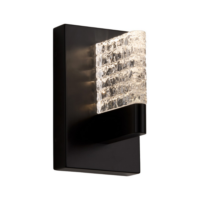 Oxygen 3-550 Gamma 1-lt 8" Tall LED Wall Light, CCT Selectable - Black