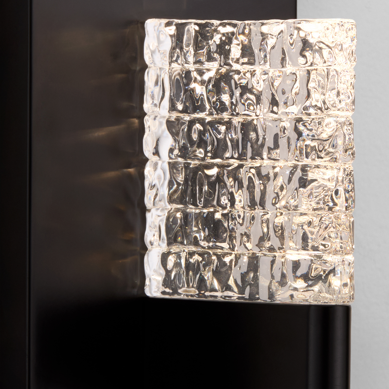 Oxygen 3-550 Gamma 1-lt 8" Tall LED Wall Light, CCT Selectable