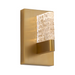 Oxygen 3-550 Gamma 1-lt 8" Tall LED Wall Light, CCT Selectable - Brushed Brass