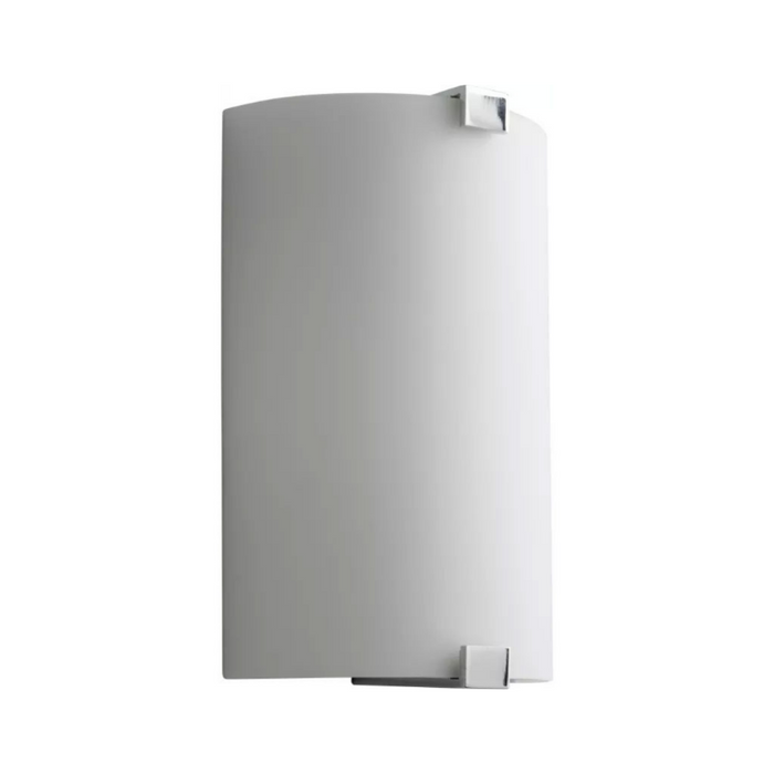 Oxygen 3-563 Siren 1-lt 13" Tall LED Wall Sconce - White Opal Glass / Polished Chrome