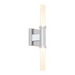 Oxygen 3-580 Monet 2-lt 18" Tall LED Wall Sconce - Polished Chrome