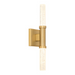 Oxygen 3-580 Monet 2-lt 18" Tall LED Wall Sconce - Aged Brass