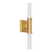 Oxygen 3-580 Monet 2-lt 18" Tall LED Wall Sconce - Aged Brass