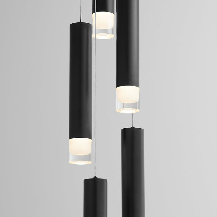 Oxygen 3-6194 Alarum 5-lt 9" LED Pendant, CCT Selectable