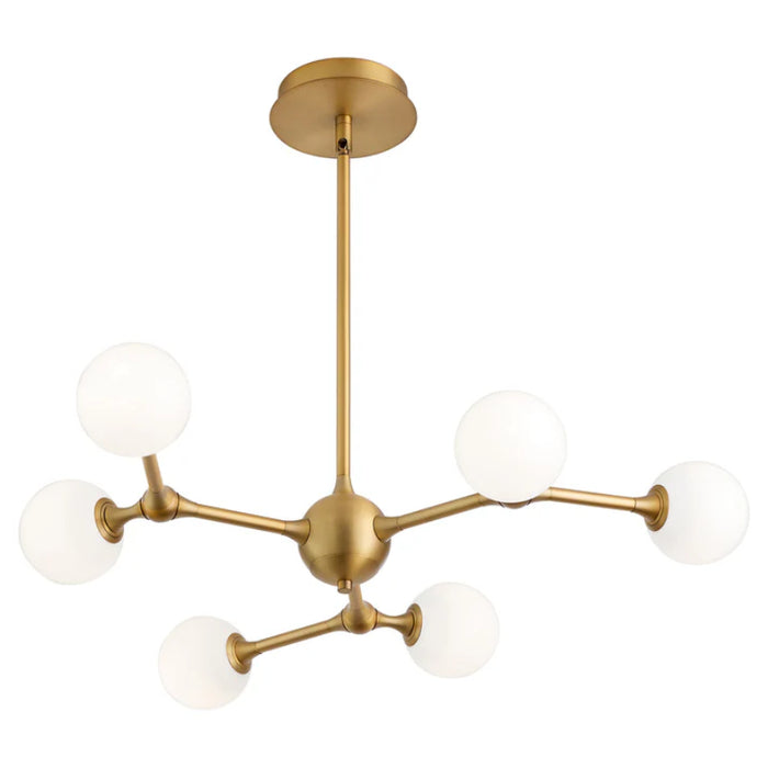 Oxygen 3-646 Orbe 6-lt 30" LED Chandelier, CCT Selectable