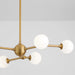 Oxygen 3-646 Orbe 6-lt 30" LED Chandelier, CCT Selectable