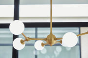 Oxygen 3-646 Orbe 6-lt 30" LED Chandelier, CCT Selectable