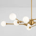 Oxygen 3-647 Orbe 10-lt 46" LED Chandelier, CCT Selectable