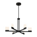 Oxygen 3-650 Gamma 6-lt 30" LED Chandelier, CCT Selectable - Black