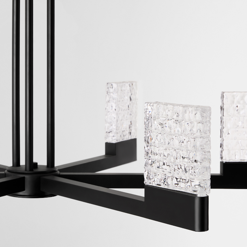 Oxygen 3-650 Gamma 6-lt 30" LED Chandelier, CCT Selectable