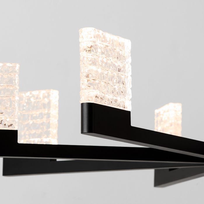 Oxygen 3-651 Gamma 8-lt 36" LED Chandelier, CCT Selectable