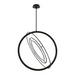 Oxygen 3-658 Galilei 1-lt 29" LED Pendant, CCT Selectable - Black