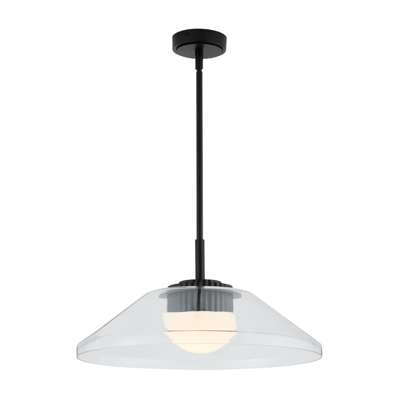 Oxygen 3-659 Eros 1-lt 22" LED Pendant, CCT Selectable - Black