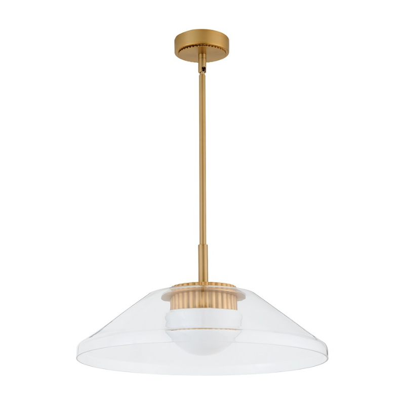 Oxygen 3-659 Eros 1-lt 22" LED Pendant, CCT Selectable - Brushed Brass