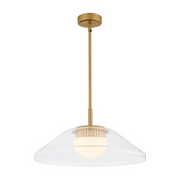 Oxygen 3-659 Eros 1-lt 22" LED Pendant, CCT Selectable - Brushed Brass