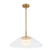 Oxygen 3-659 Eros 1-lt 22" LED Pendant, CCT Selectable - Brushed Brass