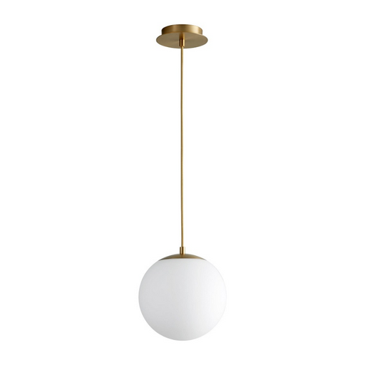 Oxygen 3-672 Luna 1-lt 10" LED Pendant - Aged Brass