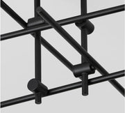 Oxygen 3-696 Mika 4-lt 30" Semi Flush Mount - Black