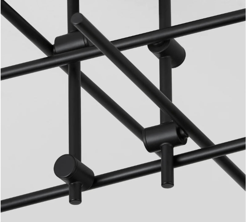 Oxygen 3-696 Mika 4-lt 30" Semi Flush Mount - Black