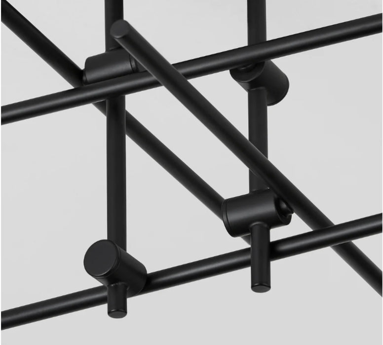 Oxygen 3-696 Mika 4-lt 30" Semi Flush Mount - Black
