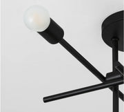 Oxygen 3-696 Mika 4-lt 30" Semi Flush Mount - Black