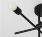 Oxygen 3-696 Mika 4-lt 30" Semi Flush Mount - Black