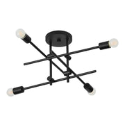 Oxygen 3-696 Mika 4-lt 30" Semi Flush Mount - Black
