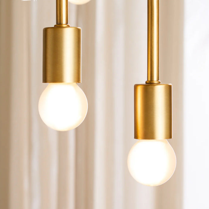 Oxygen 3-697 Mika 10-lt 60" Chandelier - Brushed Brass