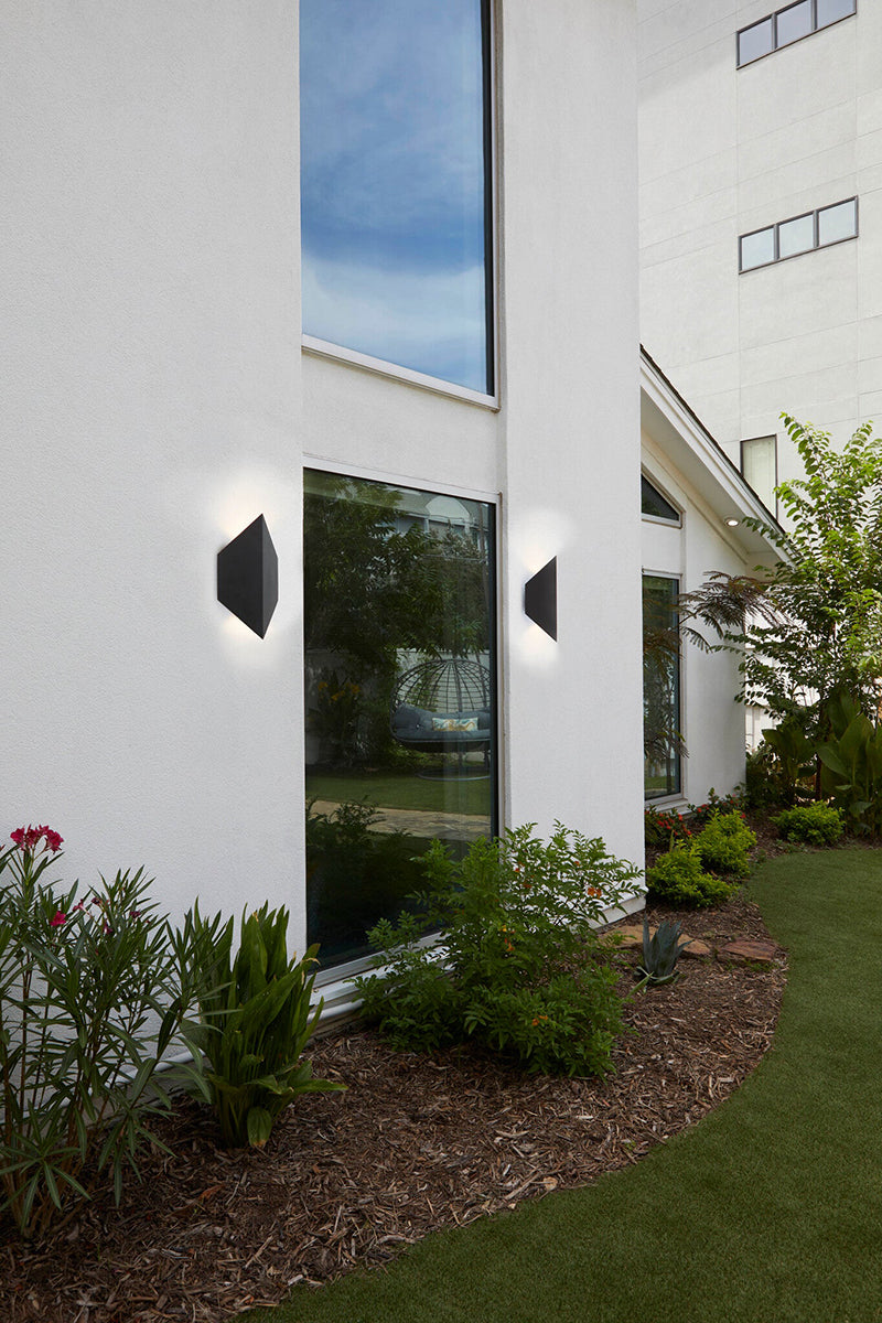 Oxygen 3-729 Motto 2-lt LED 16" Tall Outdoor Wall Sconce