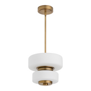 Oxygen 3-80 Favo 1-lt 14" LED Pendant, CCT Selectable