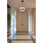 Oxygen 3-80 Favo 1-lt 14" LED Pendant, CCT Selectable