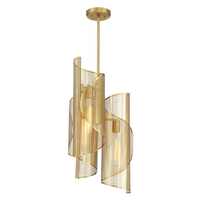 Savoy House 3-8033-3 Hillbourne 3-lt 14" Pendant - Warm Brass