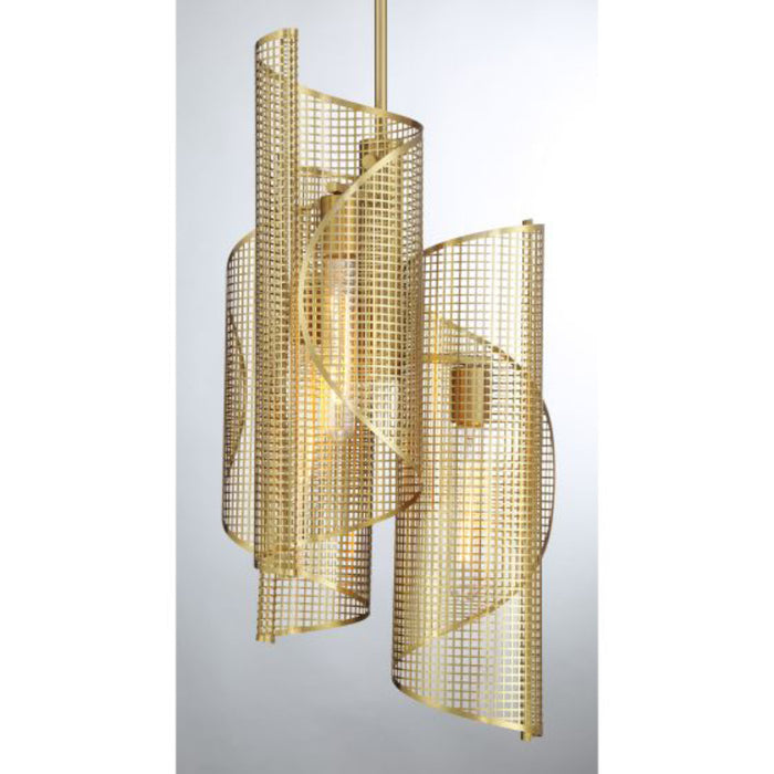 Savoy House 3-8033-3 Hillbourne 3-lt 14" Pendant - Warm Brass