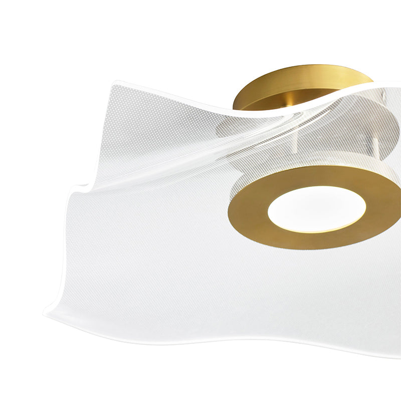 Oxygen 3-807 Medusa 1-lt 20" LED Ceiling Mount, CCT Selectable