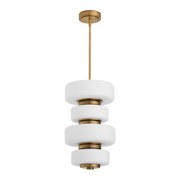 Oxygen 3-81 Favo 1-lt 14" LED Pendant, CCT Selectable