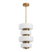 Oxygen 3-81 Favo 1-lt 14" LED Pendant, CCT Selectable