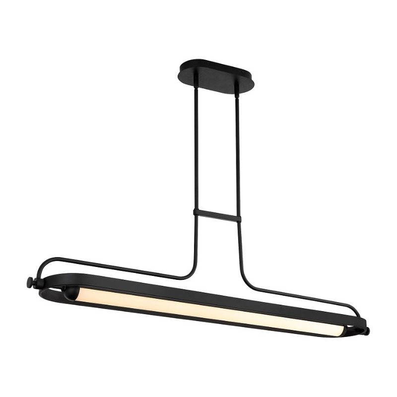 Oxygen 3-812 Braem 1-lt 48" LED Linear Pendant, CCT Selectable - Black