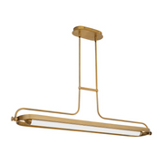 Oxygen 3-812 Braem 1-lt 48" LED Linear Pendant, CCT Selectable - Brushed Brass