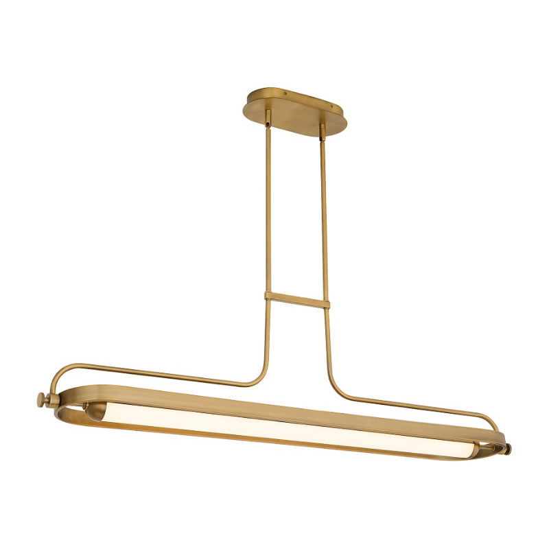 Oxygen 3-812 Braem 1-lt 48" LED Linear Pendant, CCT Selectable - Brushed Brass