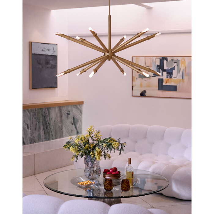 Oxygen 3-878 Ionis 12-lt 42" LED Pendant, CCT Selectable