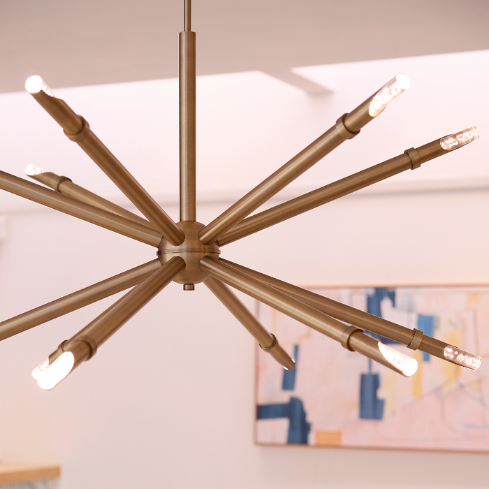 Oxygen 3-878 Ionis 12-lt 42" LED Pendant, CCT Selectable