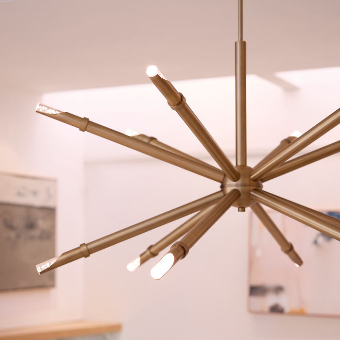 Oxygen 3-878 Ionis 12-lt 42" LED Pendant, CCT Selectable