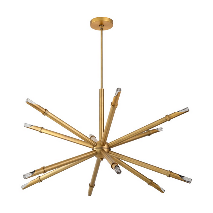 Oxygen 3-878 Ionis 12-lt 42" LED Pendant, CCT Selectable - Brushed Brass