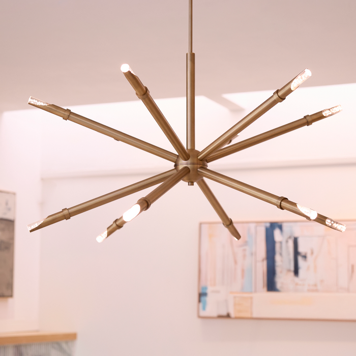 Oxygen 3-878 Ionis 12-lt 42" LED Pendant, CCT Selectable