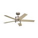 Kichler 300048 Brahm 48" Ceiling Fan with LED Light Kit - Brushed Stainless Steel