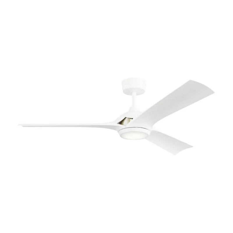 Kichler 300056 Veetra 56" Smart Ceiling Fan with LED Light Kit - Matte White